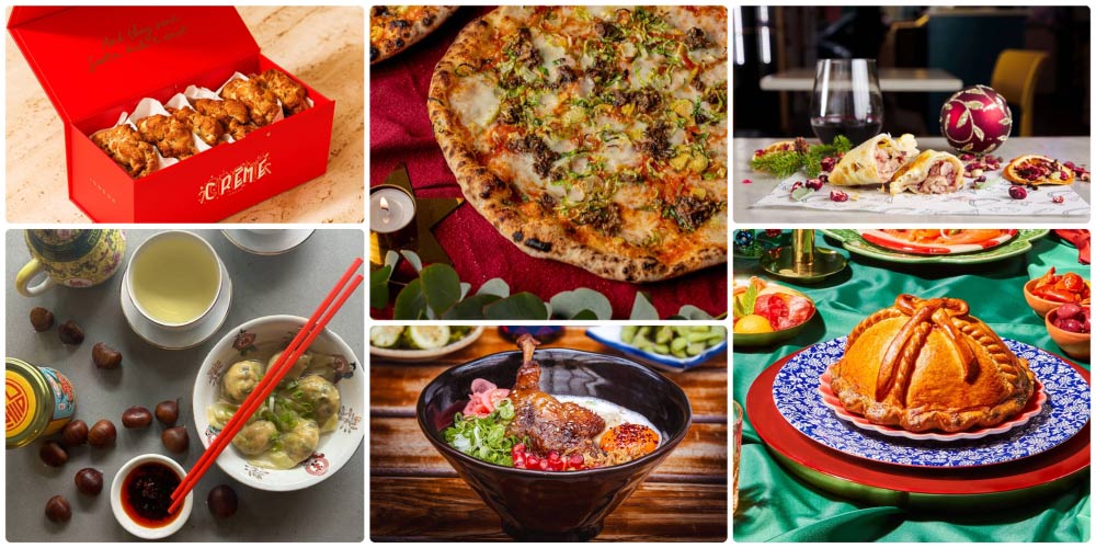 London's 2023 Christmas food specials - pizzas, wontons, cookies and more...