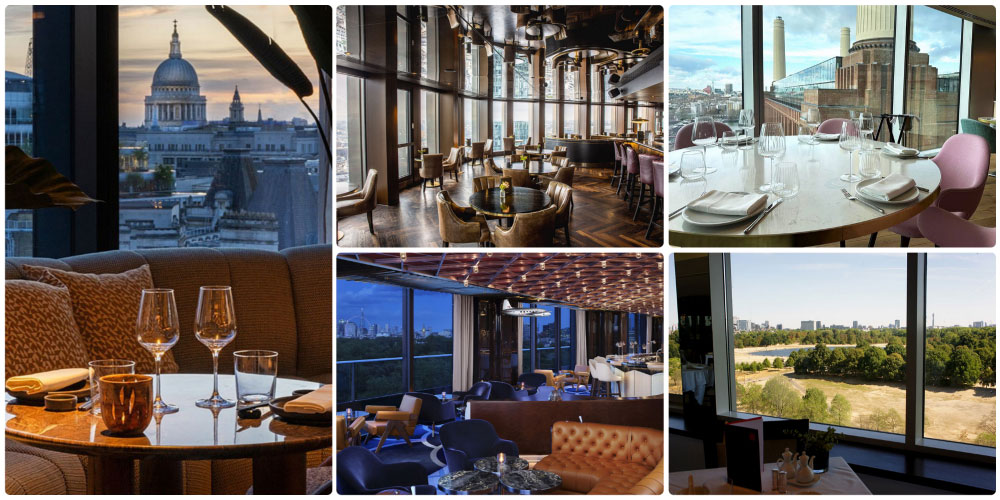 The best high-rise restaurants in London, with great views across town