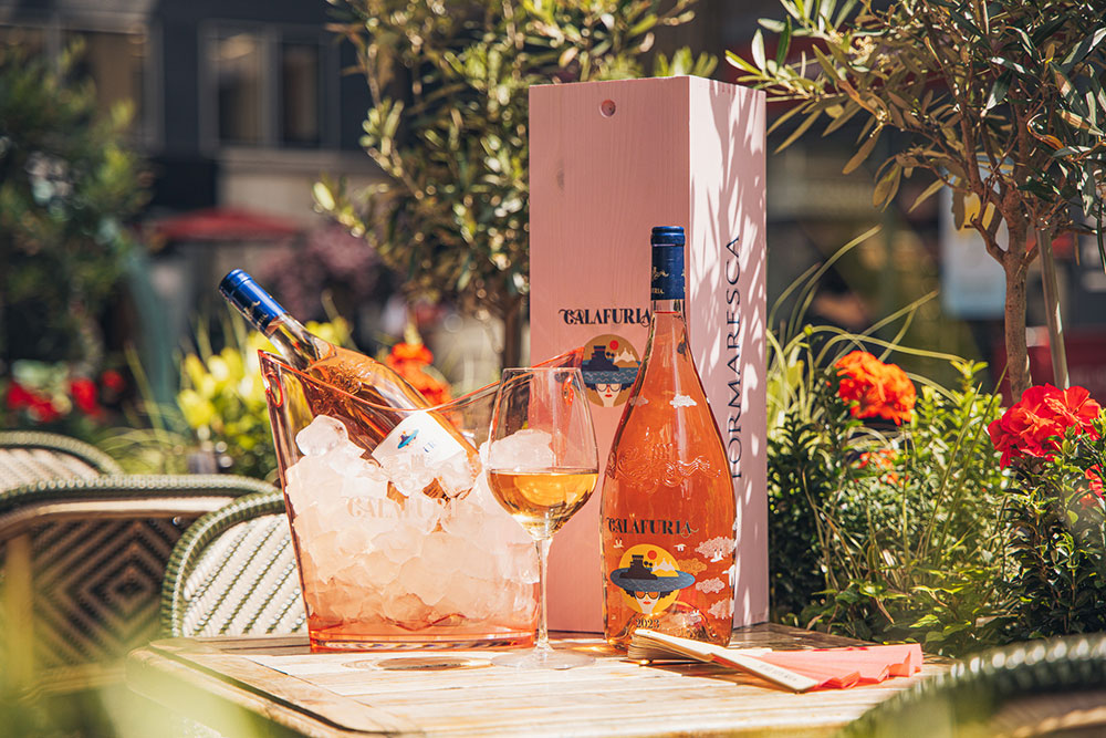 Italian rosé Calafuria at Isola by San Carlo