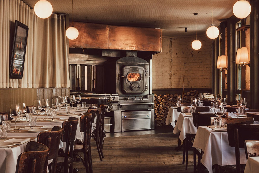 London restaurants with real fires