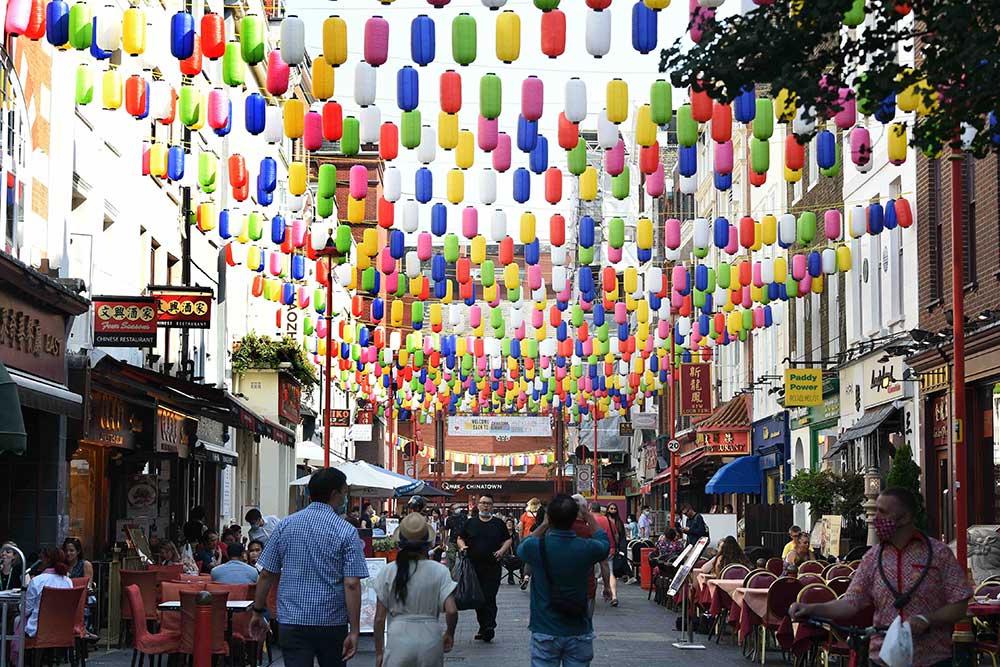 Chinatown London's new lanterns