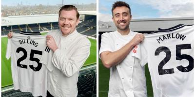 Chefs Alex Dilling and Oli Marlow take on the food at Fulham FC's new restaurant The Gourmet