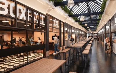 Boxhall City is a new spin-off food hall at Liverpool Street from Boxpark