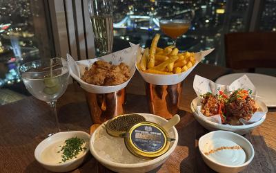 Bar crawl: high rise martinis, fried chicken and Champagne at Oblix at The Shard